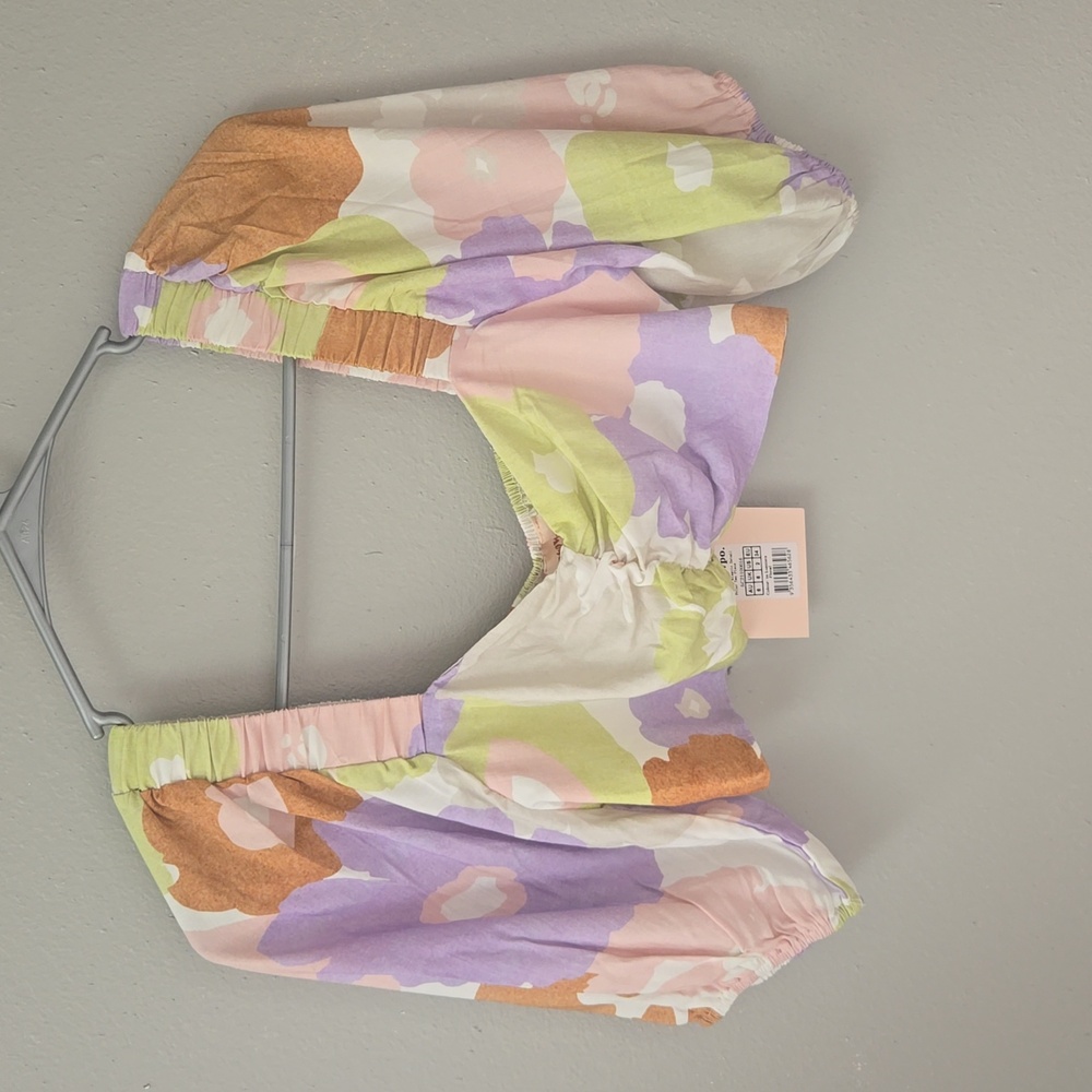Floral Print Crop Top